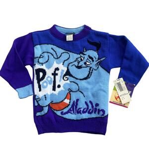 NWT Vintage 1993 Disney Aladdin Sweater Size 4/5